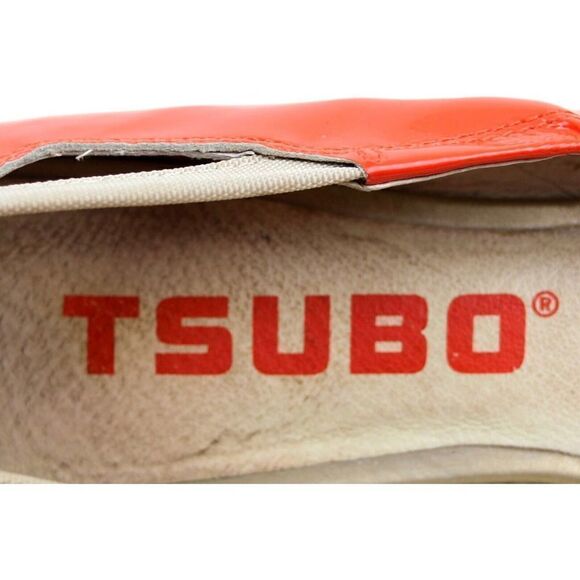 Tsubo ORANGE PATENT LEATHER FLAT BALLET SLIP ON SHOES Sz 7 US/38 - Picture 11 of 11